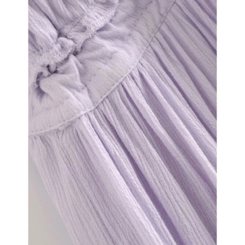 SOLD OUT Lavender Swiss Dot Halter Mini Dress - Picture 9 of 15